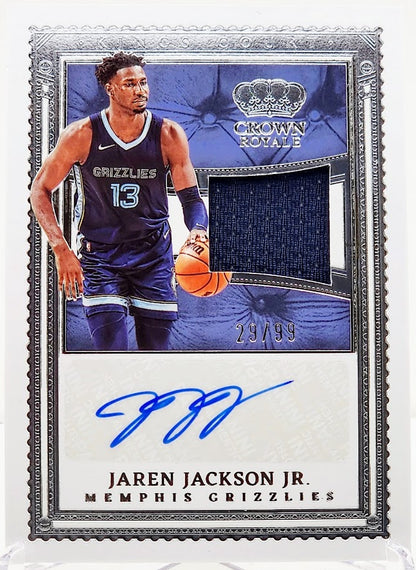 2022-23 Panini Crown Royale #KCJ-JJJ Jaren Jackson Jr. Kings Court Patch Auto /99
