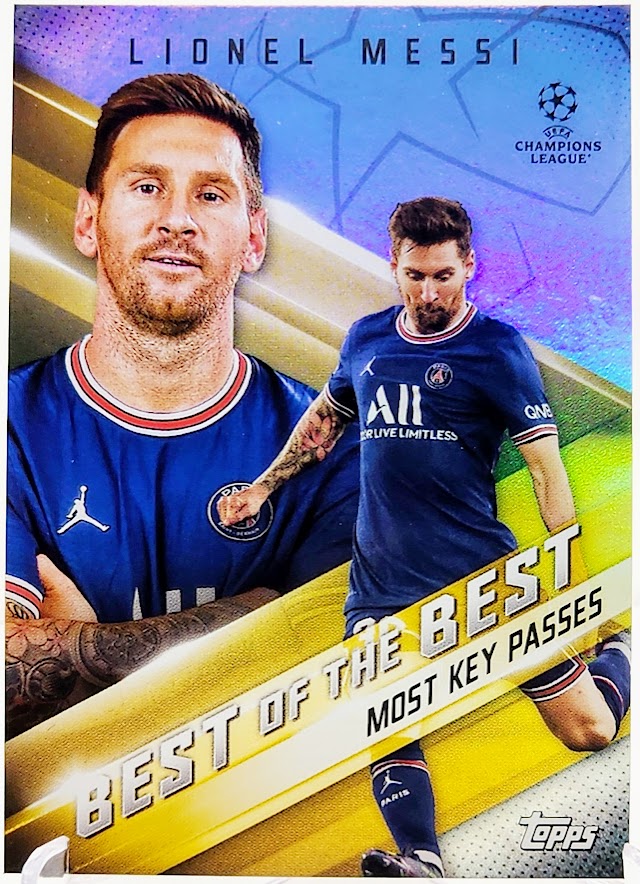 2021-22 Topps UEFA Champions League Best of the Best #BB-13 Lionel Messi Card