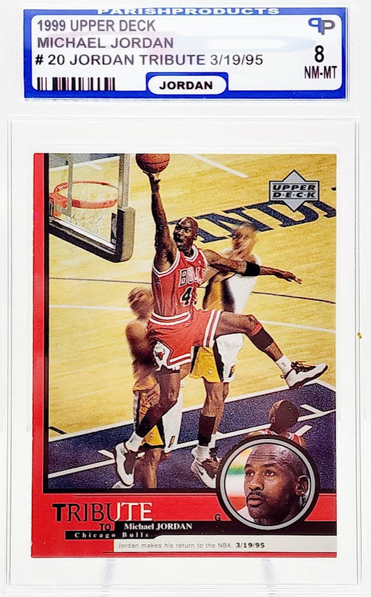 1999 Upper Deck Tribute to Michael Jordan #20 Parish 8 NM-MT