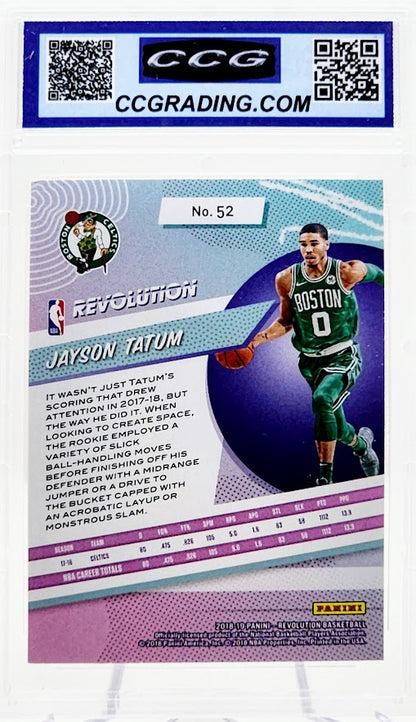 2018-19 Panini Revolution #52 Jayson Tatum CCG 10 Gem Mint