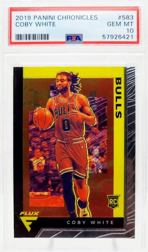 2019-20 Panini Chronicles Flux Coby White #583 PSA 10 GEM