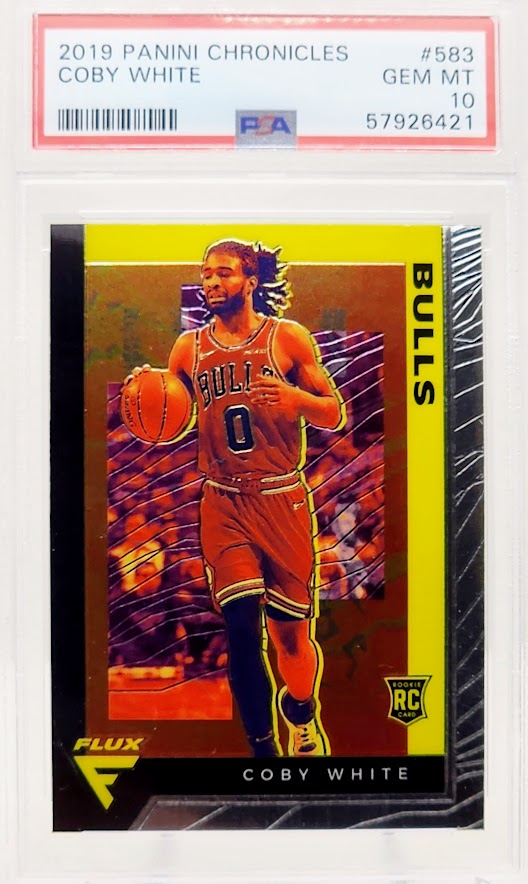 2019-20 Panini Chronicles Flux Coby White #583 PSA 10 GEM