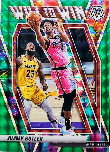 2020 Panini Mosaic Jimmy Butler Will to Win Green Mosaic Prizm #4 ISA 10 Gem Mint