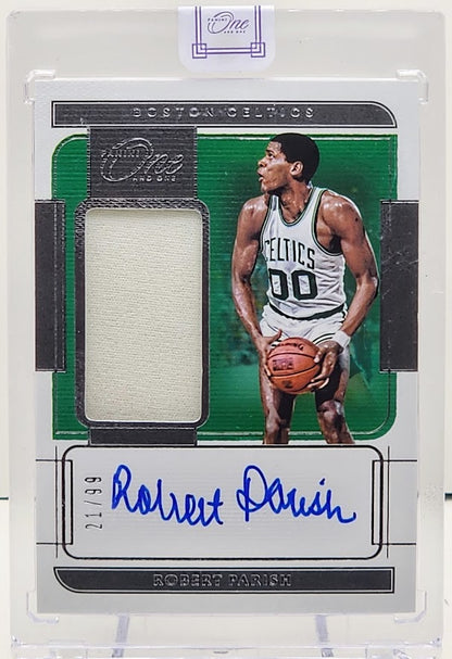2020-21 Panini One And One Basketball Relic Auto #JA-RPS Robert Parish Card /99