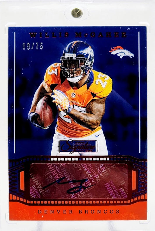 2019 Panini Chronicles Signature Series /75 Willis McGahee #SS17 Auto