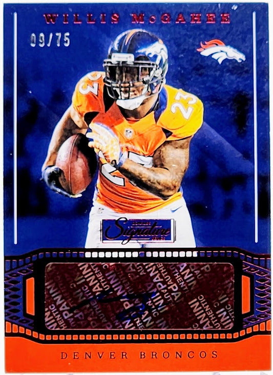 2019 Panini Chronicles Signature Series /75 Willis McGahee #SS17 Auto