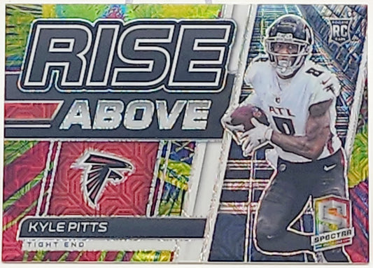 2021 Spectra Football Rise Above Meta 9/25 Kyle Pitts Rookie #RA-15 Atlanta Falcons