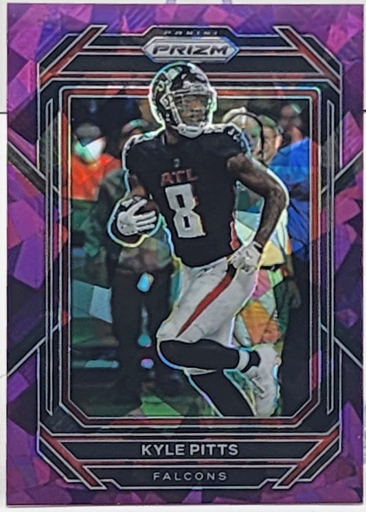 KYLE PITTS 2022 PANINI PRIZM PURPLE ICE PRIZM /225 #14 ATLANTA FALCONS