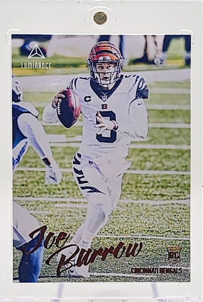 JOE BURROW ROOKIE CARD #207 BENGALS RC 2020 Panini Chronicles Luminance LSU