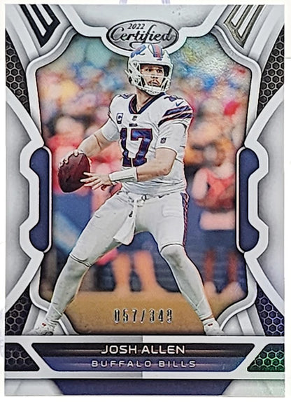 2022 Panini Certified Mirror Football #9 Josh Allen Buffalo Bills 57/349