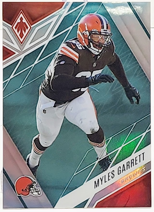 2022 Panini Phoenix Myles Garrett Teal Parallel 32/150 Cleveland Browns #22