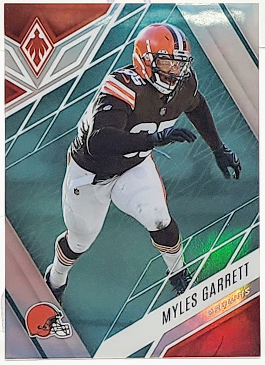 2022 Panini Phoenix Myles Garrett Teal Parallel 32/150 Cleveland Browns #22