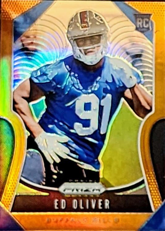 2019 Panini Prizm Rookies Orange Prizm /249 Ed Oliver #378 Rookie RC