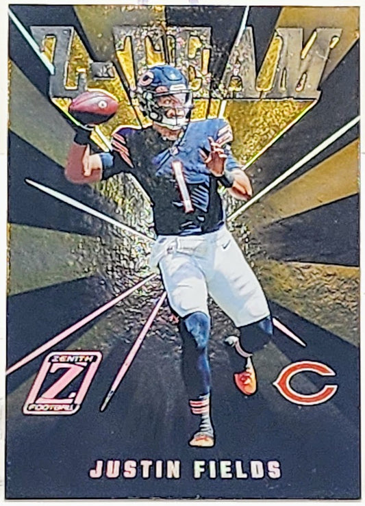 JUSTIN FIELDS 2022 Panini Zenith Football Z-Team #ZT-12 Chicago Bears SP