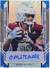 تحميل الصورة إلى عارض المعرض، 2021 Leaf Metal Draft Portraits Blue Rainbow #PA-OM1 Osirus Mitchell Autograph /35
