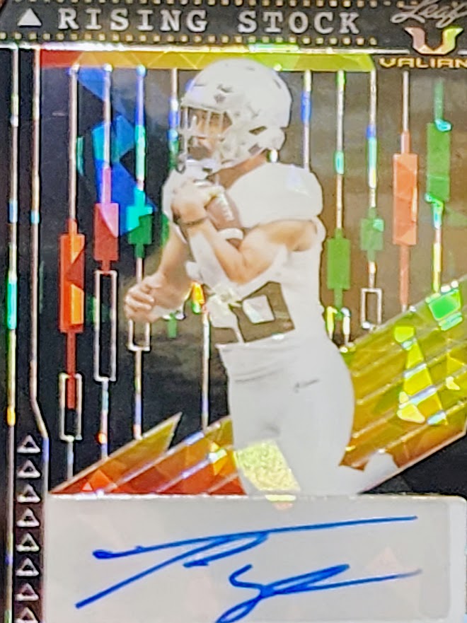 Travis Dye Crystal Black Autograph 1/3 2022 Leaf Valiant #RS-TD1