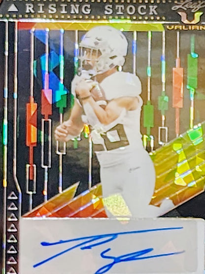 Travis Dye Crystal Black Autograph 1/3 2022 Leaf Valiant #RS-TD1