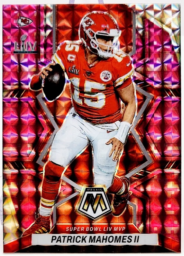 2022 Panini Mosaic Camo Pink #293 Patrick Mahomes II Kansas City Chiefs