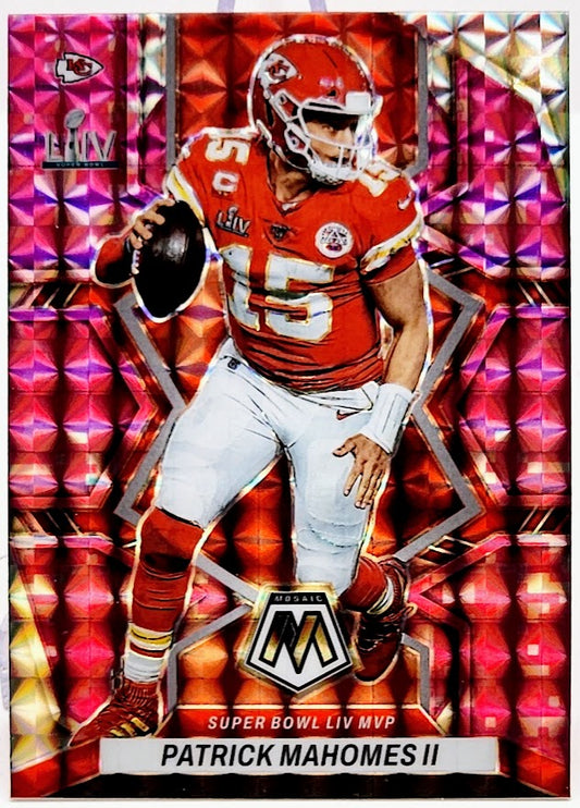 2022 Panini Mosaic Camo Pink #293 Patrick Mahomes II Kansas City Chiefs