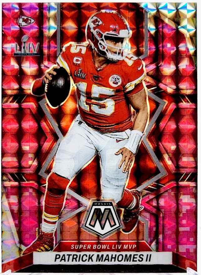 2022 Panini Mosaic Camo Pink #293 Patrick Mahomes II Kansas City Chiefs