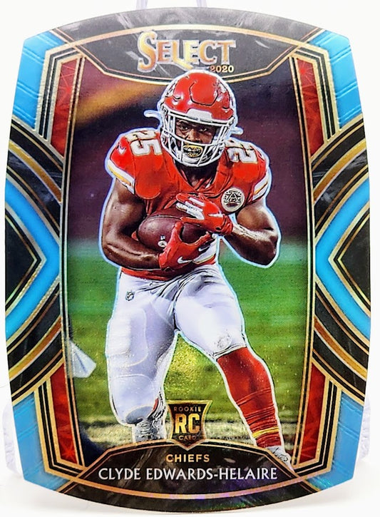 2020 Select Prizm Light Blue Die Cut #254 Clyde Edwards-Helaire