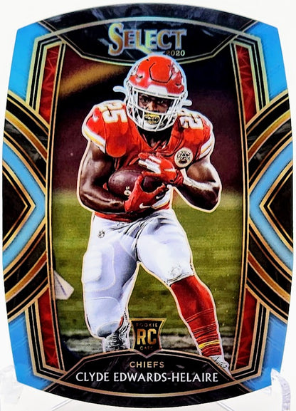 2020 Select Prizm Light Blue Die Cut #254 Clyde Edwards-Helaire