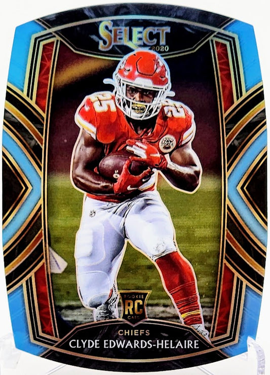 2020 Select Prizm Light Blue Die Cut #254 Clyde Edwards-Helaire