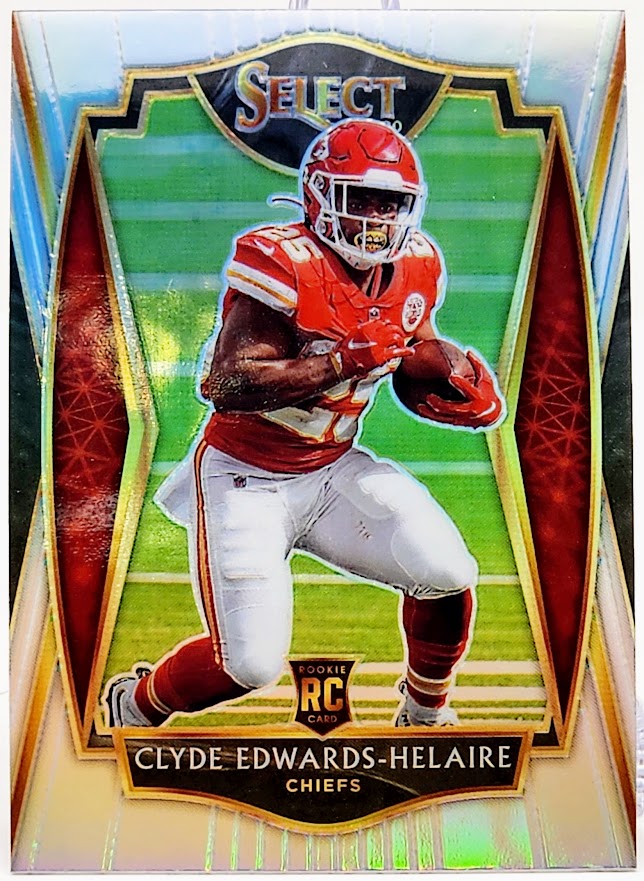 Clyde Edwards-Helaire 2020 Panini Select Premier Silver Prizm Rookie #154 Chiefs