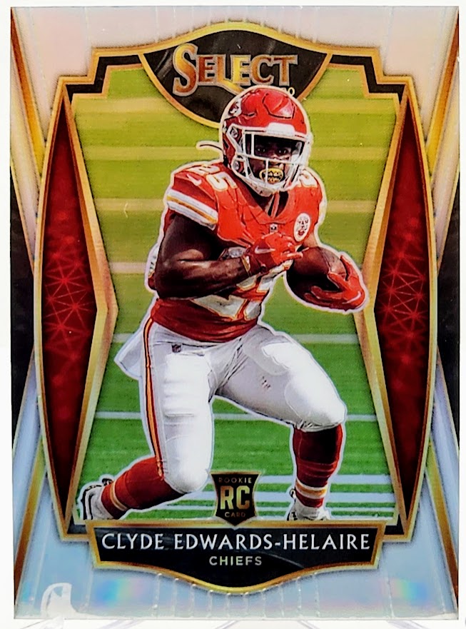 Clyde Edwards-Helaire 2020 Panini Select Premier Silver Prizm Rookie #154 Chiefs