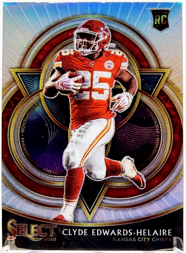 2020 Panini Select Phenomenon Silver Prizm Clyde Edwards-Helaire #P21 Rookie RC