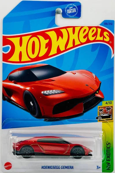2023 Hot Wheels Koenigsegg Gemera HW Exotics 4/10, 188/250 - Assorted