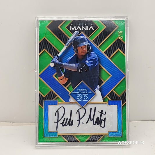 2023 Wild Card Auto Mania 2/15 Pedro Martinez Jr. #AM-SQ60 Detroit Tigers