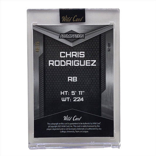 2022 Wild Card Auto Mania 49/75 Chris Rodriguez RC #AB-26 - Wildcats