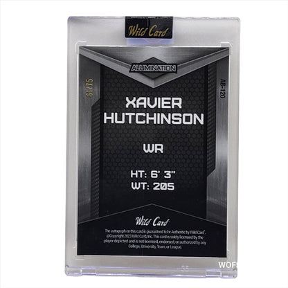 2023 Wild Card Alumination Auto RC 61/75 Xavier Hutchinson #AB-120