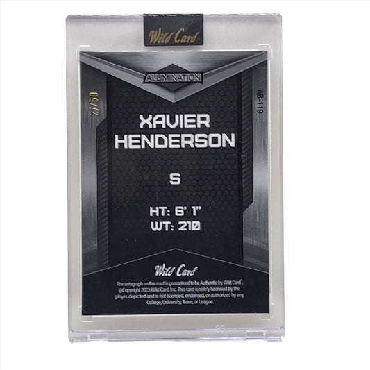 2023 Wild Card Alumination Gold Auto RC 37/50 Xavier Henderson #AB-119