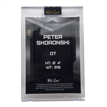 2023 Wild Card Alumination Auto 6/50 Peter Skoronski #AB-96