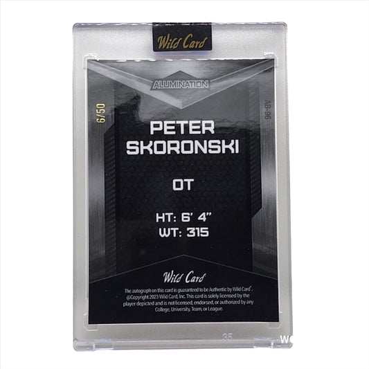 2023 Wild Card Alumination Auto 6/50 Peter Skoronski #AB-96