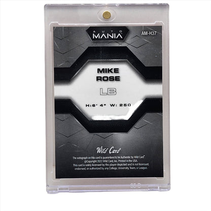 2022 Wild Card Auto Red #/6 Mania Mike Rose RC #AM-H37