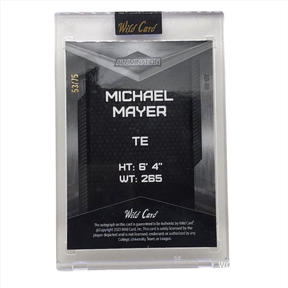 2023 Wild Card Alumination Auto 53/75 Michael Mayer #AB-88