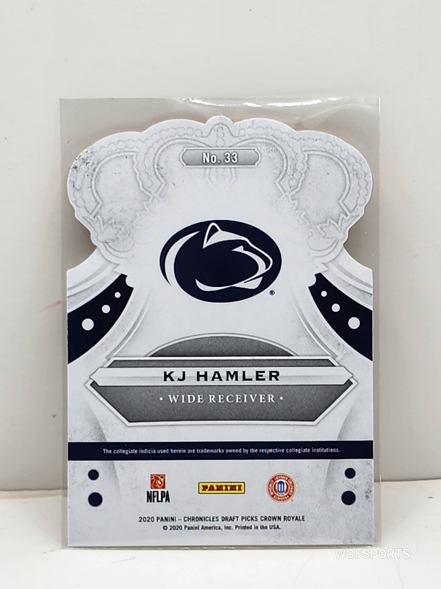 2020 Crown Royals 124/149 KJ Hamler Rookie #33 Penn State