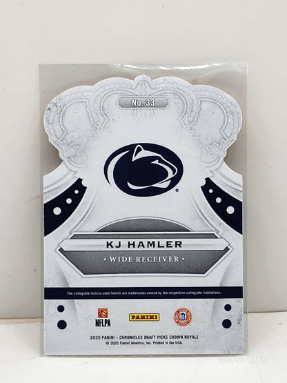 2020 Crown Royals 124/149 KJ Hamler Rookie #33 Penn State