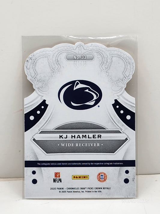 2020 Crown Royals 124/149 KJ Hamler Rookie #33 Penn State