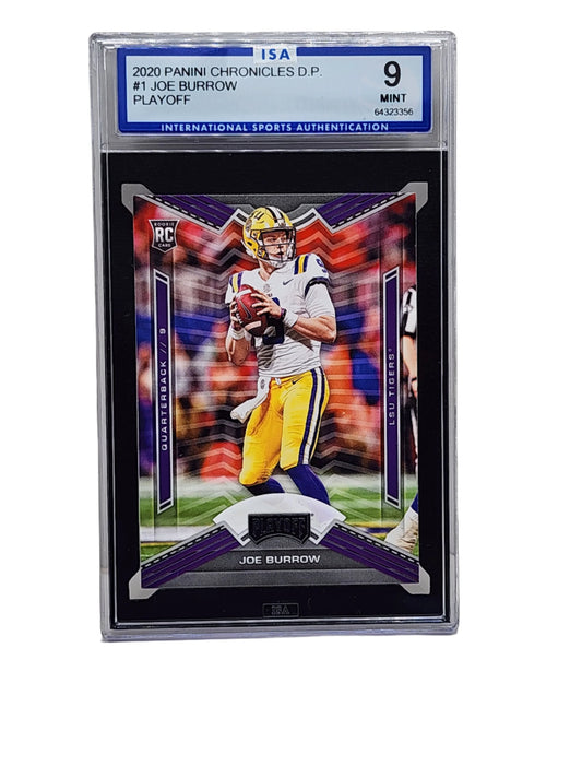 2020 Panini Chronicles Draft Pick Playoff Rookie Joe Burrow #1 LSU ISA Mint 9