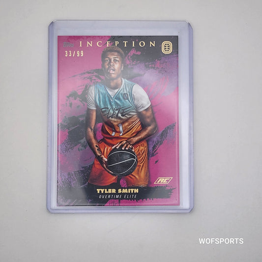 2021 Topps Inception Pink Rookie 33/99 Tyler Smith #4
