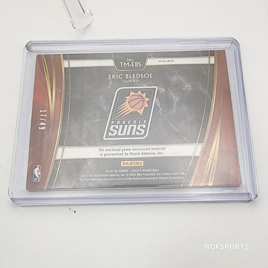 2019-20 Panini Select Throwbacks Memorabilia 17/49 Eric Bledsoe #TM-EBS Phoenix Suns