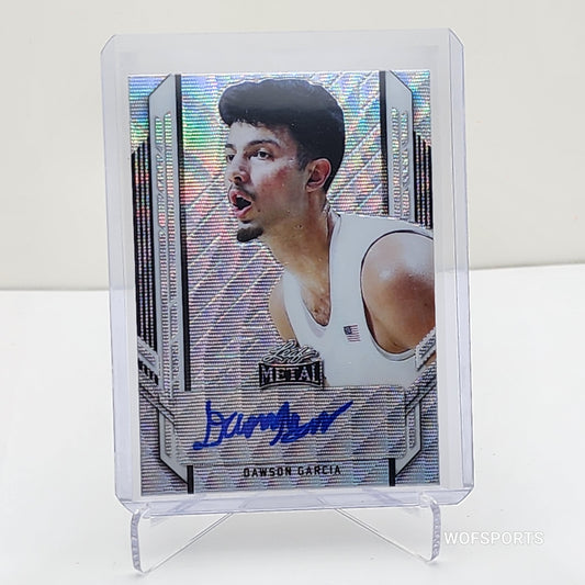 2021-22 Leaf Metal Portrait Auto Silver Wave Dawson Garcia Pa-dg1