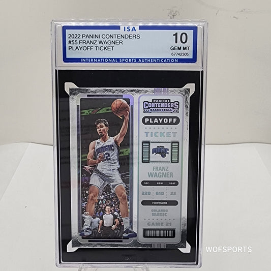 2022-23 Panini Contenders Playoff Ticket Franz Wagner #55 ISA 10 Gem Mint