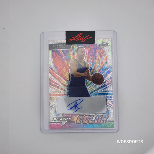 2023 Leaf Flash of Color AUTO 1/3 STEPHEN CURRY #FC-SC1 WARRIORS