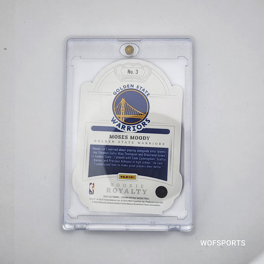 2021-22 Panini Crown Royal Red Moses Moody #3 Golden State Warriors