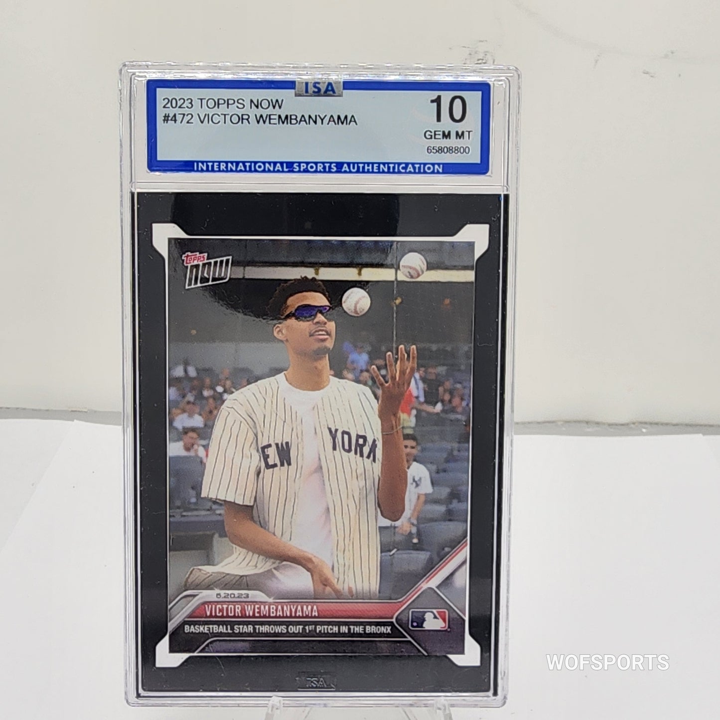 2023 Topps Now Victor Wembanyama RC  #472 ISA 10 GEM MT